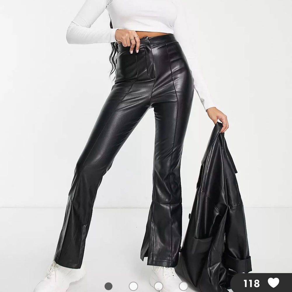 Faux Leather Pants